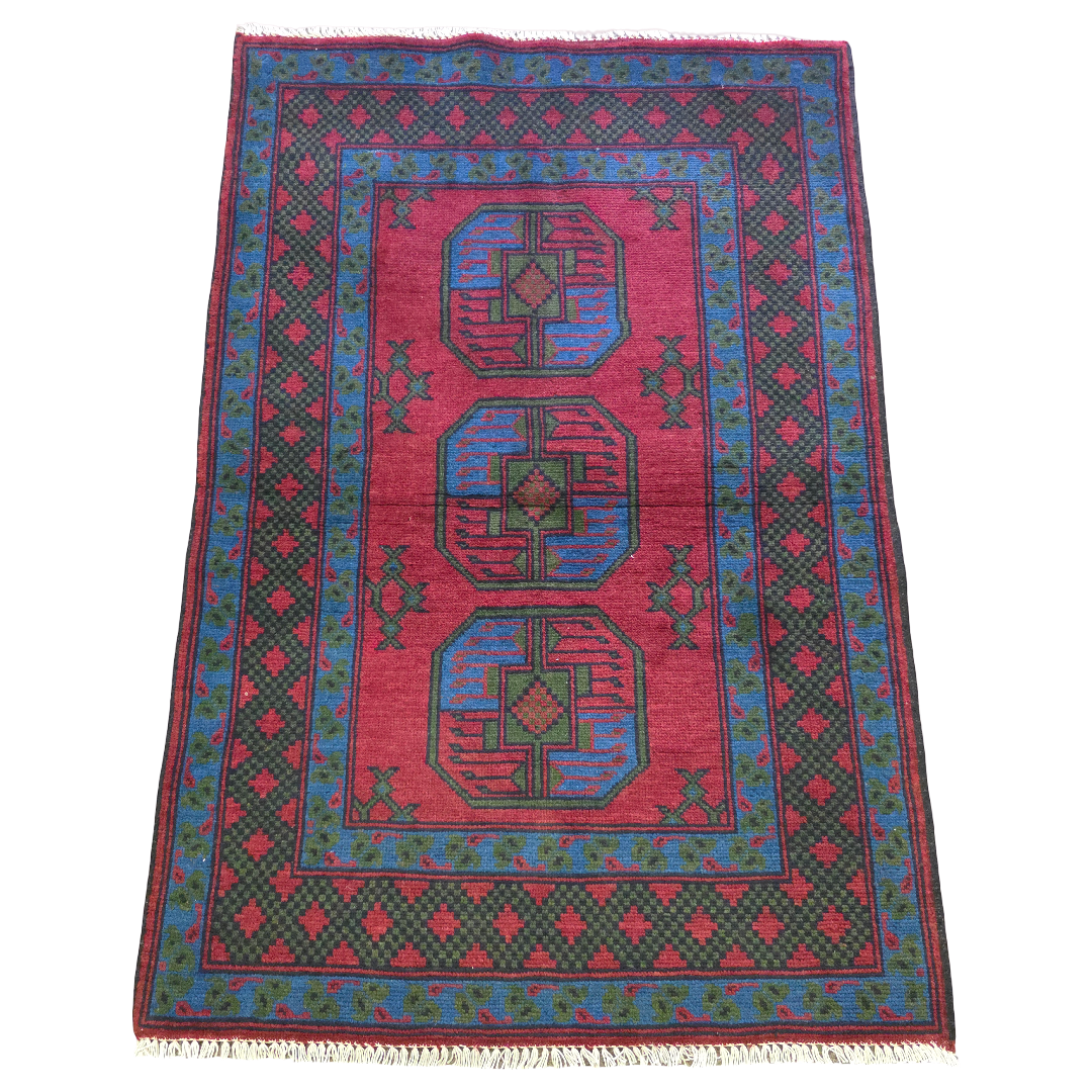 148 x 98 cm Hand Knotted Afghan Akche Bokhara – Wool Rug
