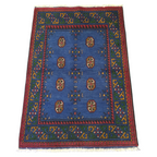 145 x 102 cm Hand Knotted Afghan Akche Bokhara – Wool Rug