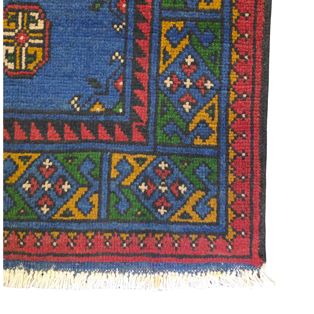 145 x 102 cm Hand Knotted Afghan Akche Bokhara – Wool Rug