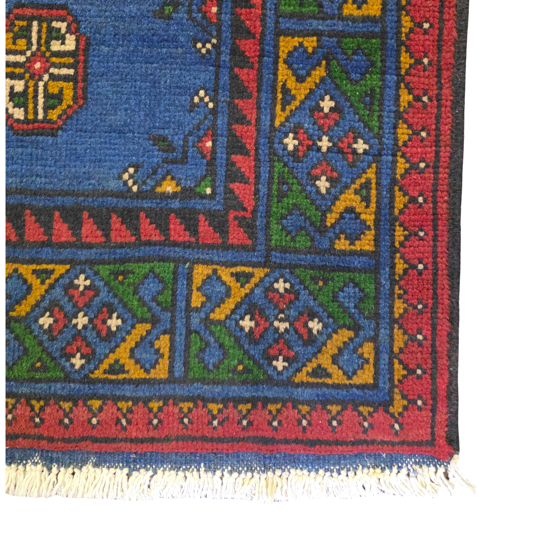 145 x 102 cm Hand Knotted Afghan Akche Bokhara – Wool Rug