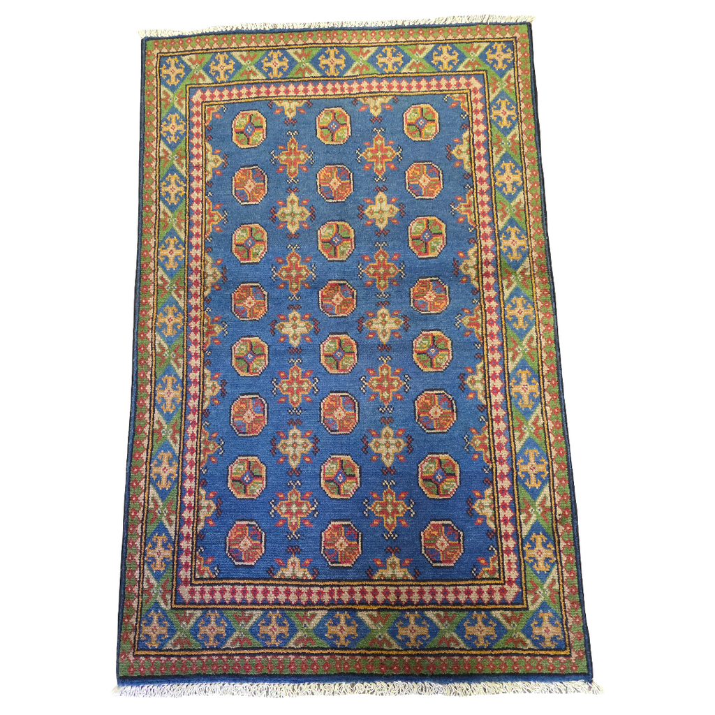 152 x 100 cm Hand Knotted Afghan Akche Bokhara – Wool Rug