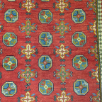 150 x 100 cm Hand Knotted Red Afghan Akche Bokhara – Wool Rug