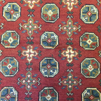 149 x 100 cm Hand Knotted Red Afghan Akche Bokhara – Wool Rug