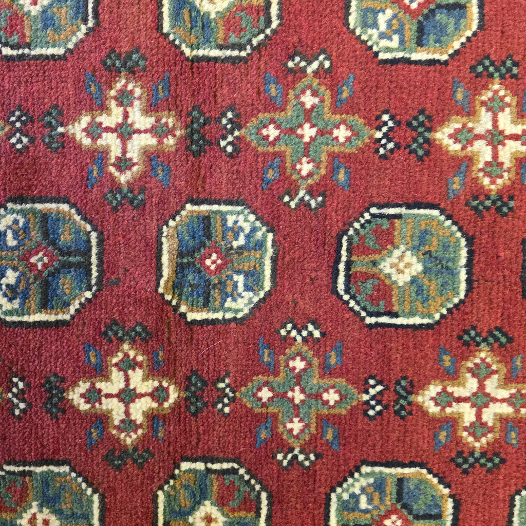 149 x 100 cm Hand Knotted Red Afghan Akche Bokhara – Wool Rug