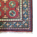 149 x 100 cm Hand Knotted Red Afghan Akche Bokhara – Wool Rug