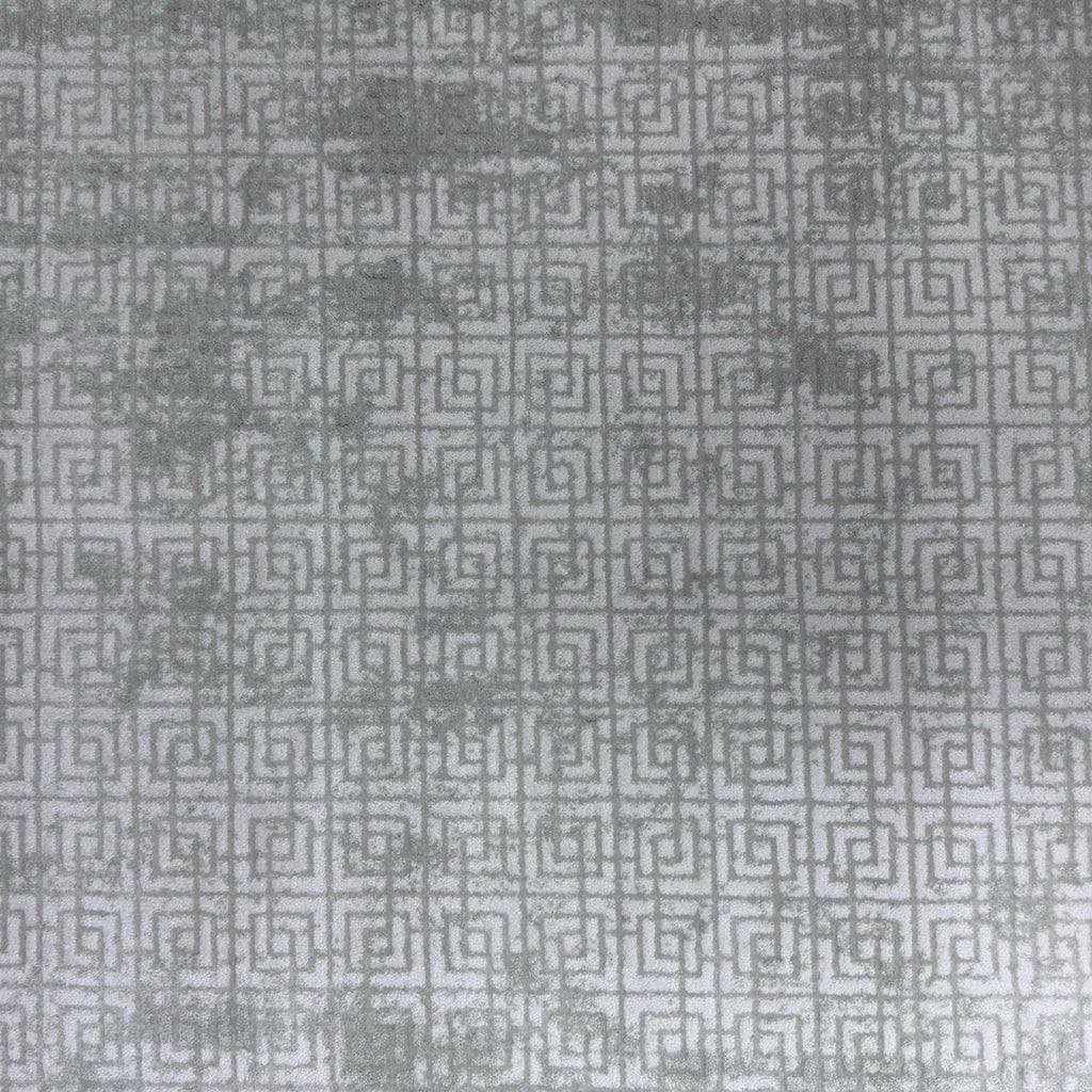 230 x 160 cm Grey White Abstract Border Turkish Rug