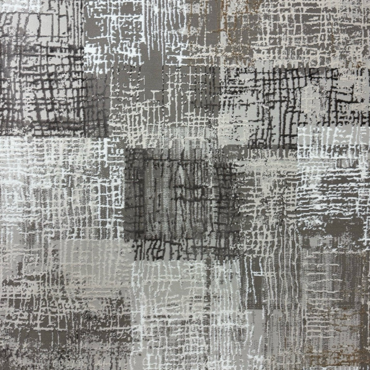 230 x 160 cm Grey Beige Textured Abstract Turkish Rug