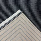 230 x 160 cm Minimal Black & Gold Border Panel Turkish Rug