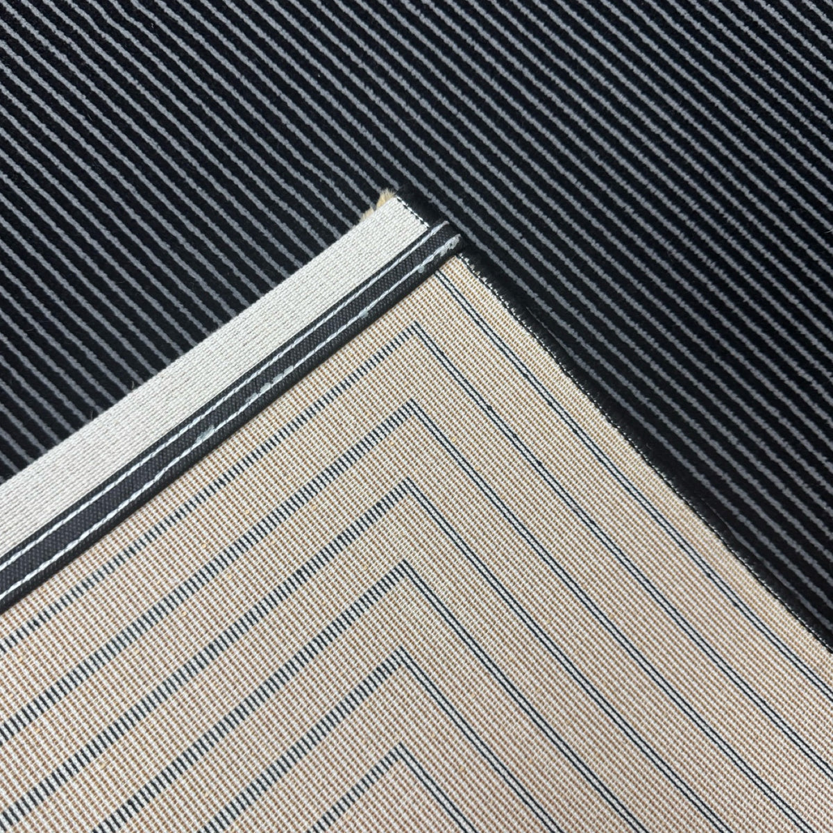 230 x 160 cm Minimal Black & Gold Border Panel Turkish Rug