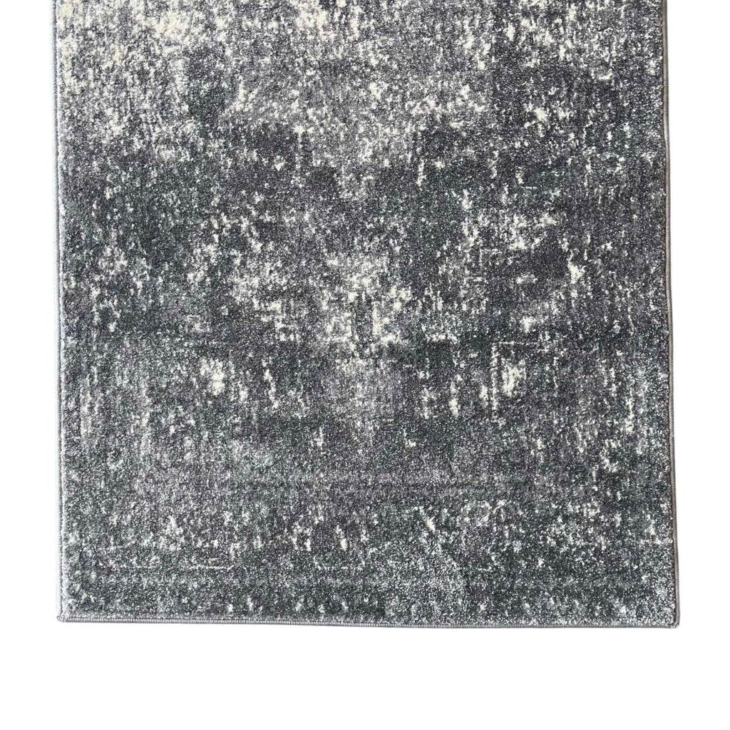 400 x 80 cm Modern Dark Grey Turkish Machine Made Runner Rug