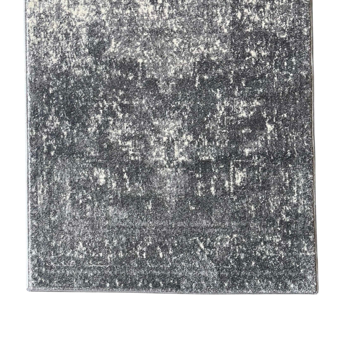 400 x 80 cm Modern Dark Grey Turkish Machine Made Runner Rug