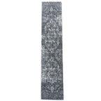 400 x 80 cm Modern Dark Grey Turkish Machine Made Runner Rug