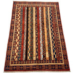 148 x 100 cm Afghan Chobi Hand-Knotted Wool Rug