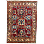 205 x 146 cm Hand Knotted Afghan Kazak – Wool Rug