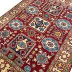 205 x 146 cm Hand Knotted Afghan Kazak – Wool Rug