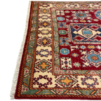 205 x 146 cm Hand Knotted Afghan Kazak – Wool Rug