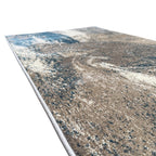 500 x 80 cm Turquoise & Sandstone Marble Runner Rug