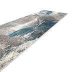 800 x 80 cm Turquoise & Sandstone Marble Runner Rug