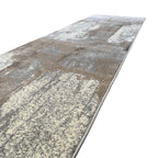 500 x 80 cm Modern Serenity in Silver Grey & Mocha Runner Rug
