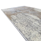 500 x 80 cm Modern Serenity in Silver Grey & Mocha Runner Rug
