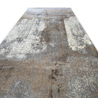 800 x 80 cm Modern Serenity in Silver Grey & Mocha Runner Rug