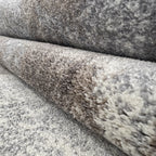 800 x 80 cm Modern Serenity in Silver Grey & Mocha Runner Rug