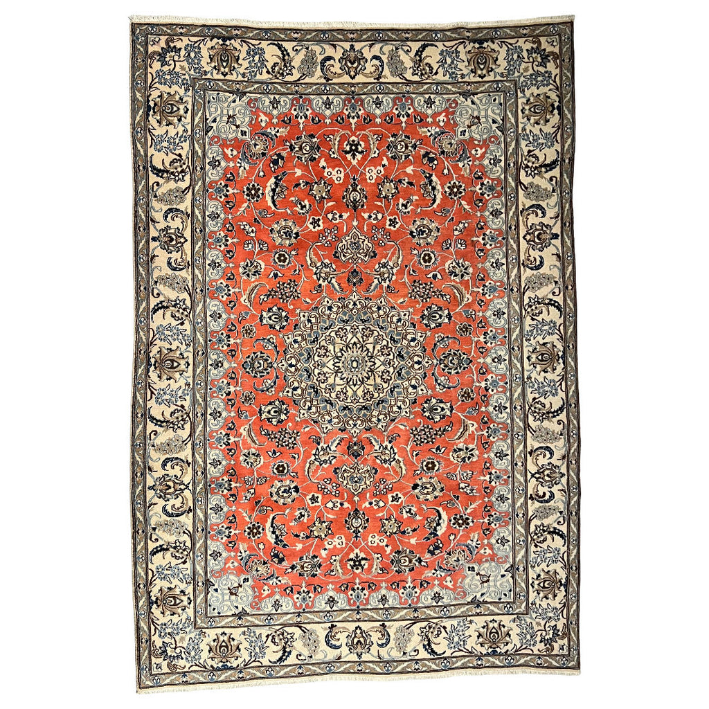 285cm x 200cm Hand Knotted Persian Nain