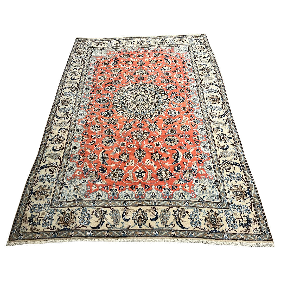 285cm x 200cm Hand Knotted Persian Nain