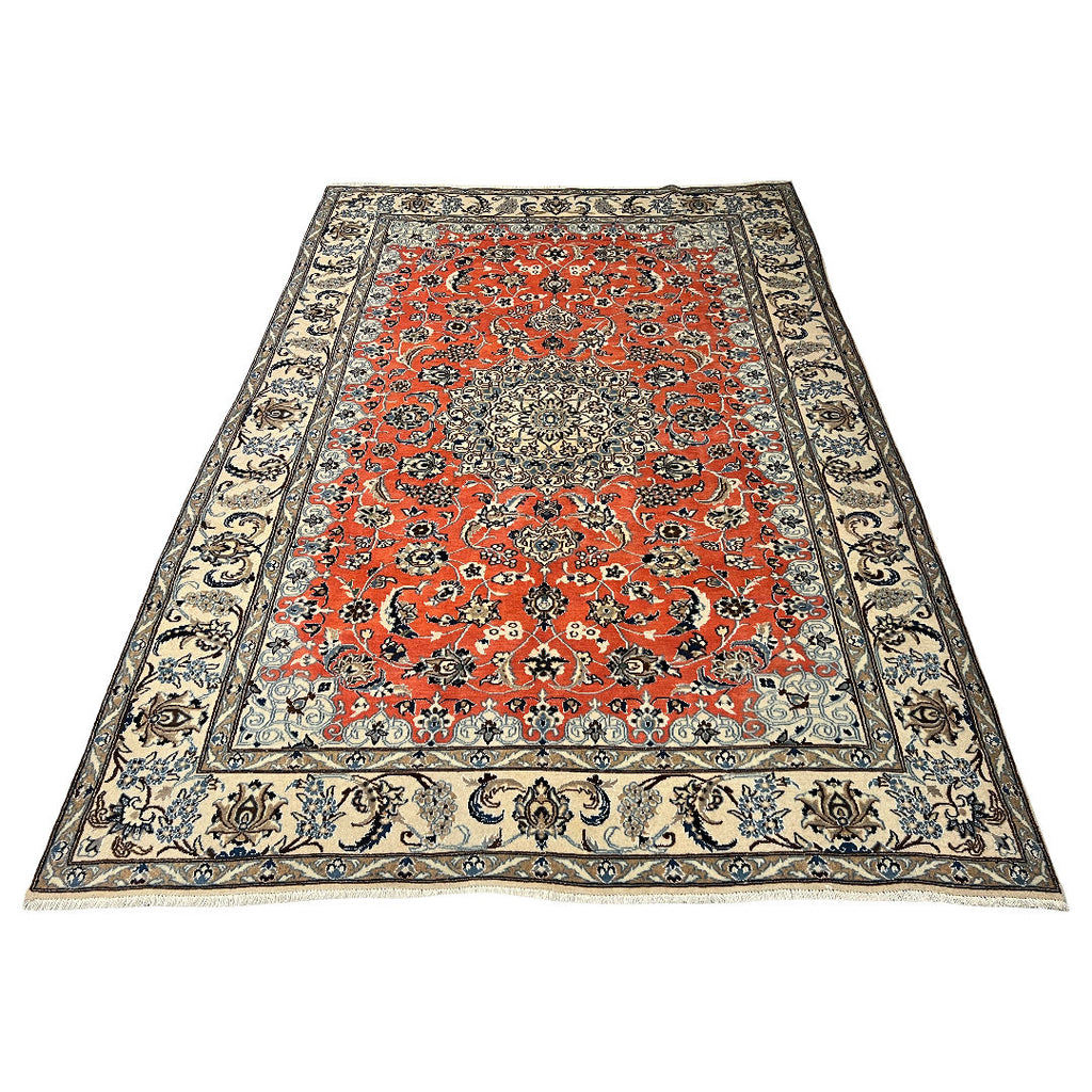 285cm x 200cm Hand Knotted Persian Nain