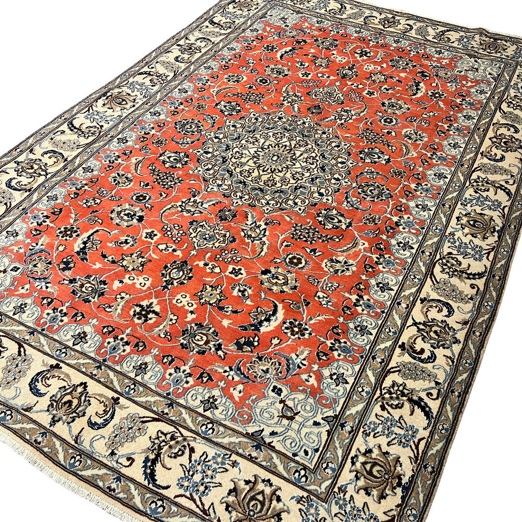 285cm x 200cm Hand Knotted Persian Nain