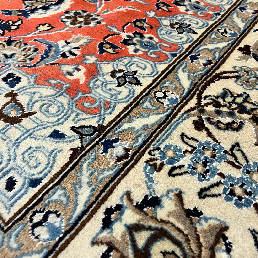 285cm x 200cm Hand Knotted Persian Nain