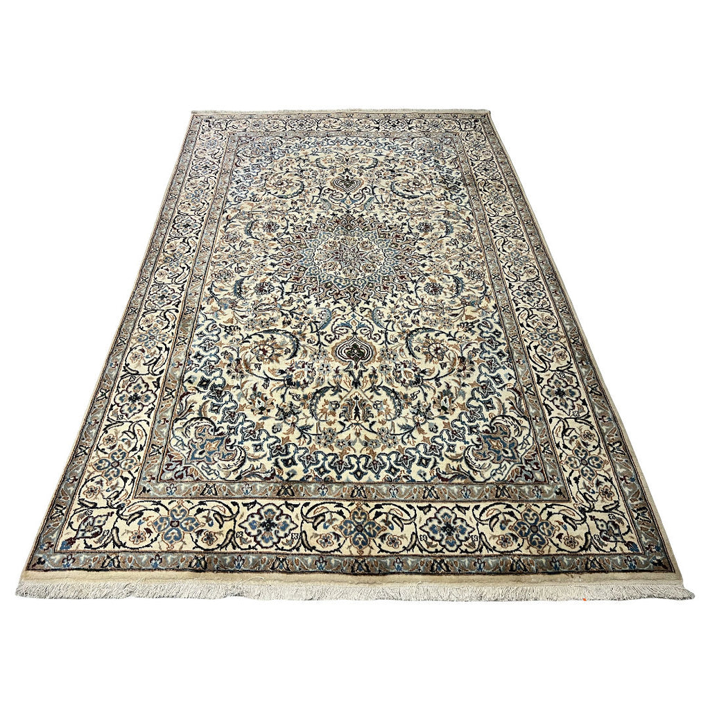 307cm x 195cm Hand-Knotted Persian Nain
