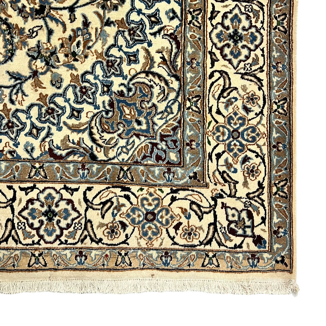 307cm x 195cm Hand-Knotted Persian Nain