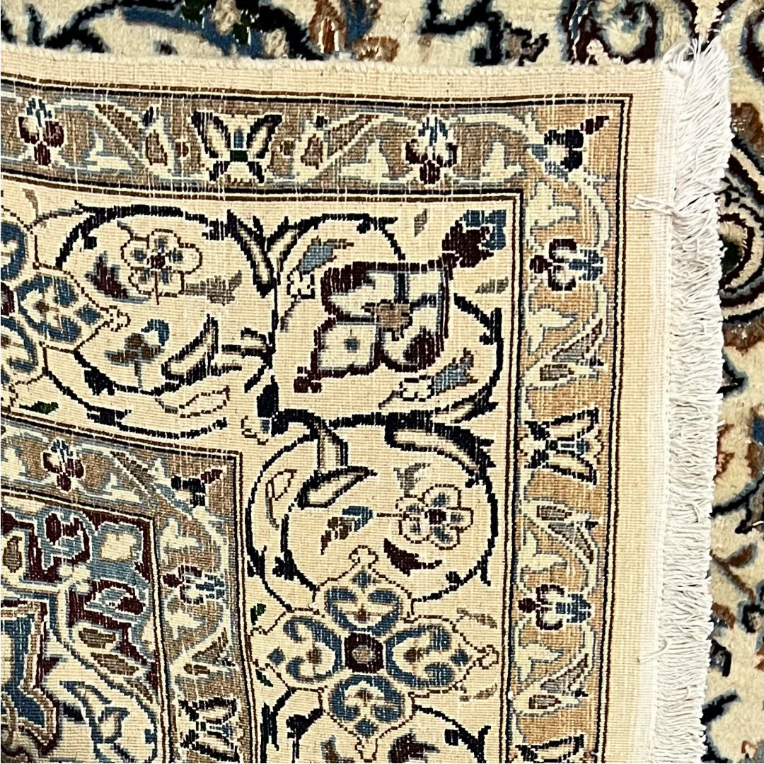 307cm x 195cm Hand-Knotted Persian Nain