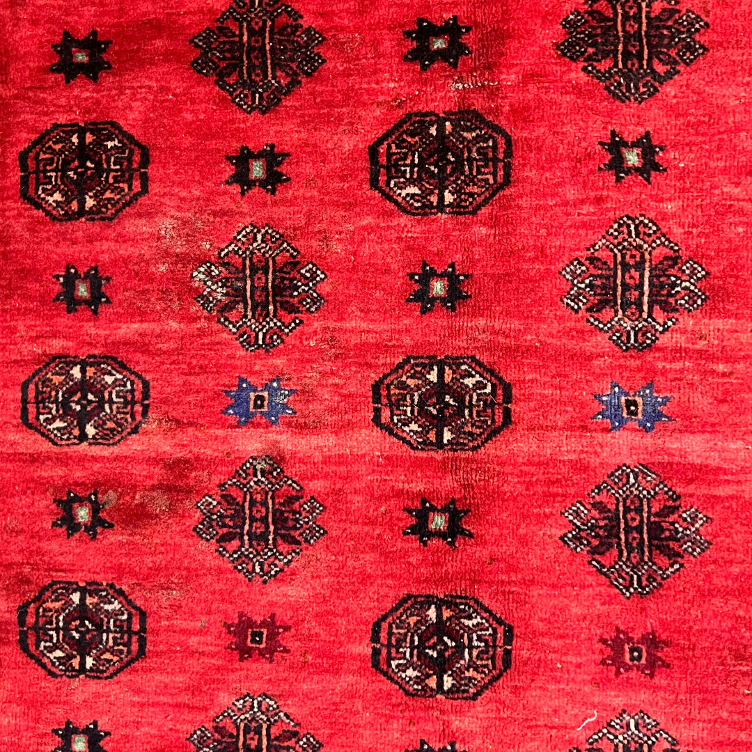 294 x 152 cm Hand-Knotted Persian Vintage Turkmen Rug