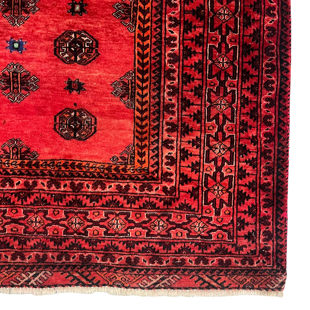 294cm x 152cm Hand-Knotted Persian Vintage Turkmen Rug