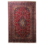 284cm x 190cm Hand-Knotted Persian Mashad - Wool Rug