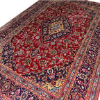 284cm x 190cm Hand-Knotted Persian Mashad - Wool Rug