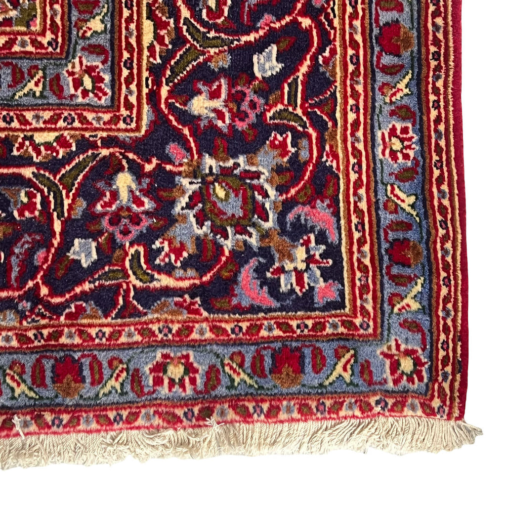 284cm x 190cm Hand-Knotted Persian Mashad - Wool Rug