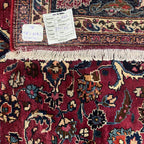 275cm x 195cm Hand-Knotted Persian Mashad - Wool Rug
