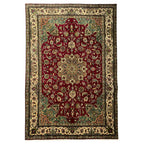 345cm x 238cm Hand-Knotted Persian Tabriz Floral Rug