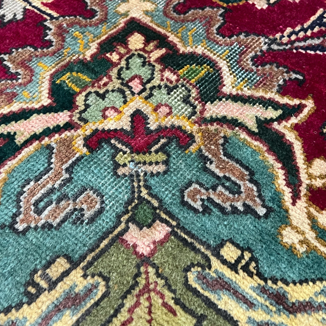 345cm x 238cm Hand-Knotted Persian Tabriz Floral Rug