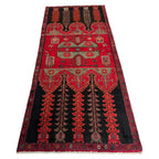 258cm x 102cm Tribal Hamadan Vintage Runner Rug
