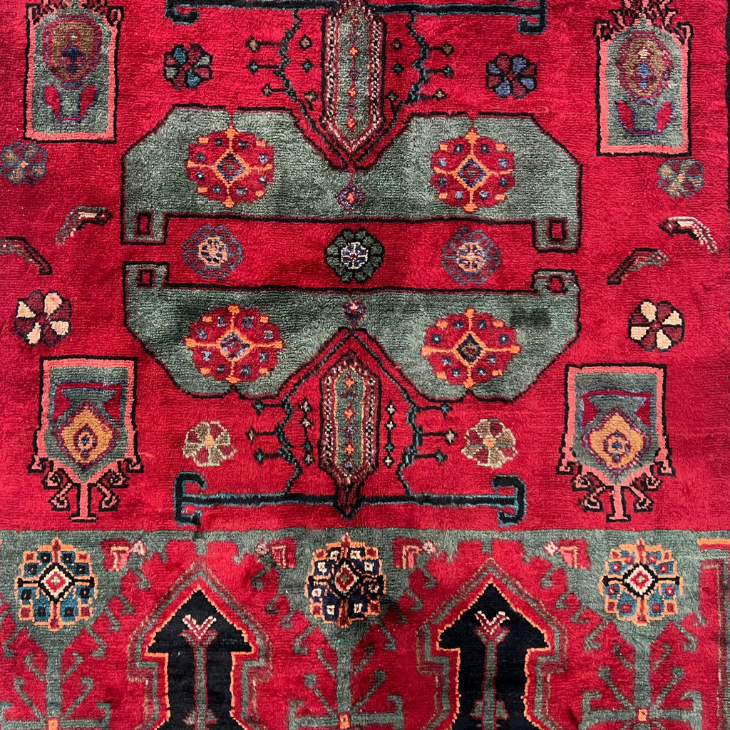 258cm x 102cm Tribal Hamadan Vintage Runner Rug