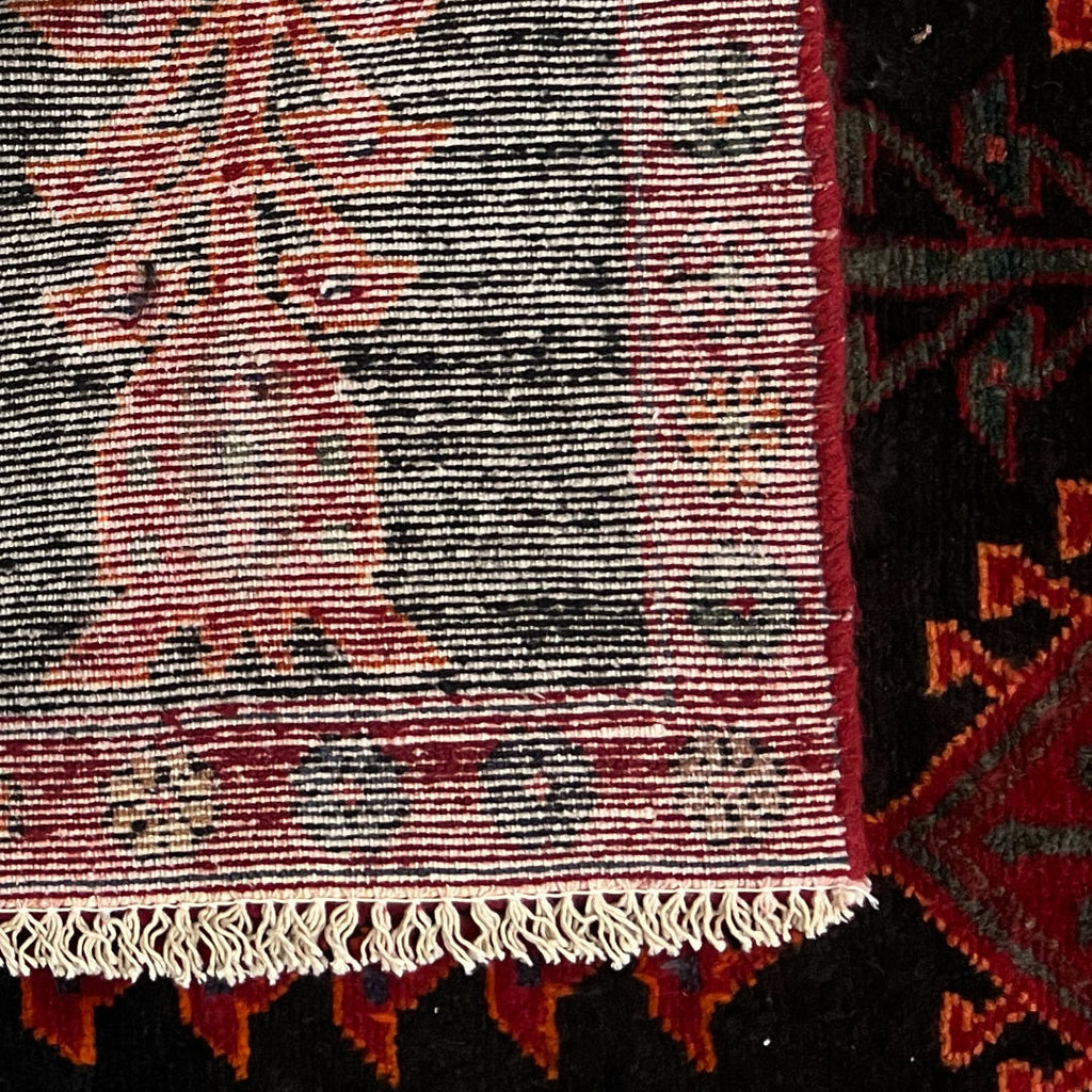 258cm x 102cm Tribal Hamadan Vintage Runner Rug