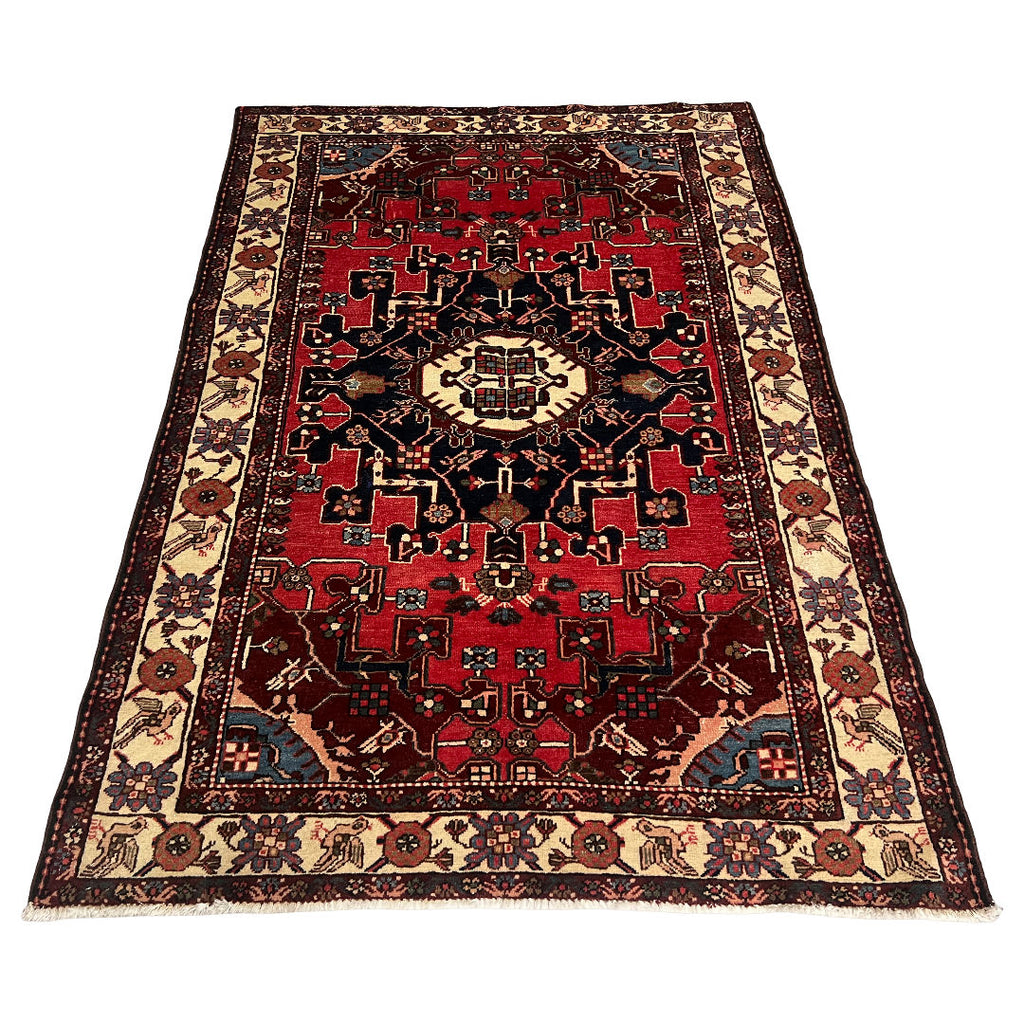 190cm x 133cm Hand-Knotted Persian Vintage Zanjan