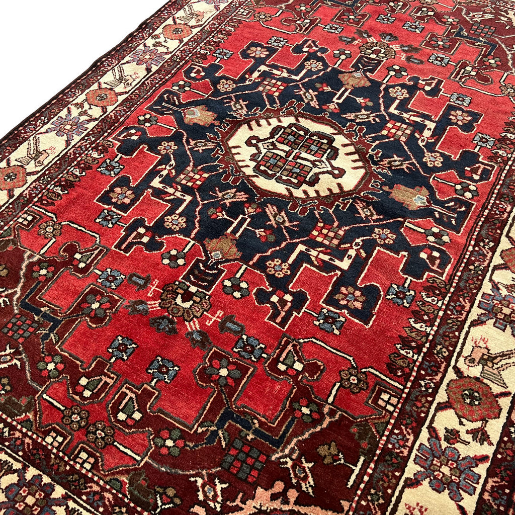 190cm x 133cm Hand-Knotted Persian Vintage Zanjan