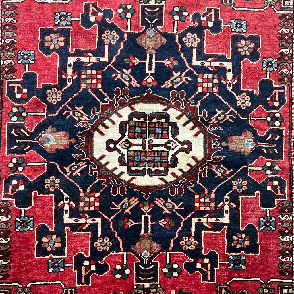 190cm x 133cm Hand-Knotted Persian Vintage Zanjan