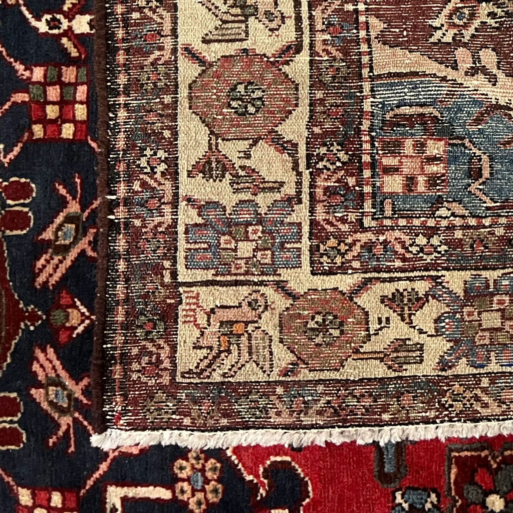 190cm x 133cm Hand-Knotted Persian Vintage Zanjan