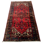 193cm x 104cm Hand-Knotted Vintage Hamadan Rug